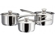 Judge Platina Saucepan Set 3 piece (16 / 18 / 20cm)